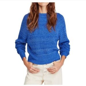 Free People Blue Too Good Mock Neck
Sweater Womens Large